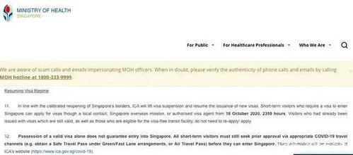 好消息 新加坡恢复中马等8国公民短期旅行签证申请及入境